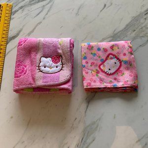 HELLO KITTY ROSE HANDKERCHIEF / TOWEL (2 ITEMS)